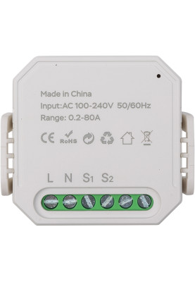 Вимикач лічильника енергії Tuya Wi-Fi MS01, 1 CT