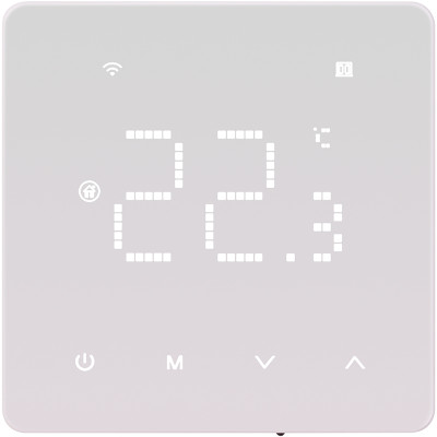 Програмований термостат для опалення TUYA Wi-Fi, 16A, 230VAC, білий