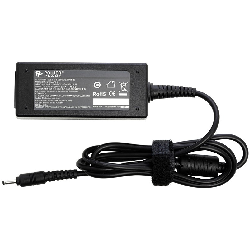 Блок живлення PowerPlant для ноутбука Lenovo 220V, 20V 45W 2.25A, 3.0х1.1мм (IB45H3011)