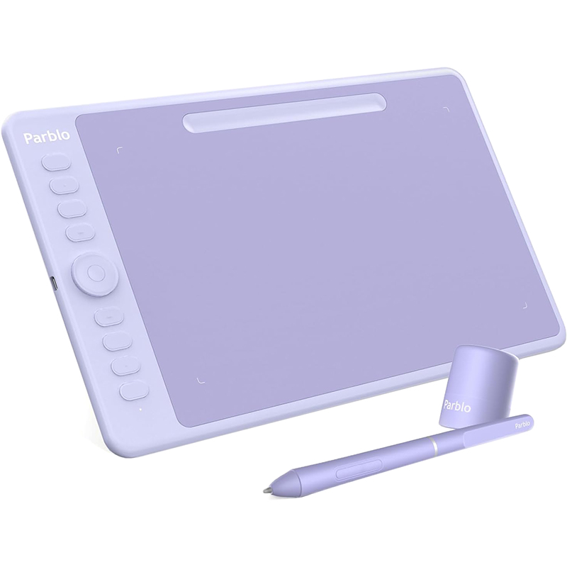 Графічний планшет Parblo Intangbo M, фіолетовий