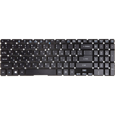 Клавіатура для ноутбука ACER Aspire V5-552, V5-573 підсвічування клавіш, чорний, без фрейму