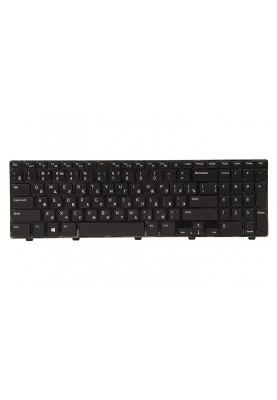 Клавіатура для ноутбука DELL Inspiron 15: 3521; Vostro: 2521 чорний, чорний фрейм