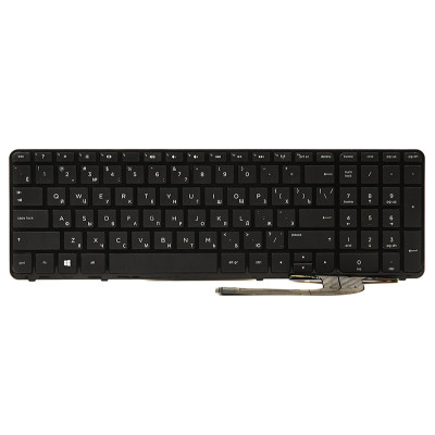Клавіатура для ноутбука HP 250 G2, G3; 255 G2, G3; 256 G2, G3 чорний, чорний фрейм