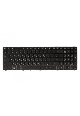 Клавіатура для ноутбука ASUS K52, K52J, K52JK чорний, чорний фрейм