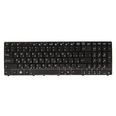 Клавіатура для ноутбука ASUS K52, K52J, K52JK чорний, чорний фрейм