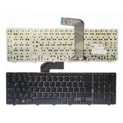 Клавіатура для ноутбука DELL Inspiron 17R, Vostro 3750, XPS 17 чорний, чорний фрейм