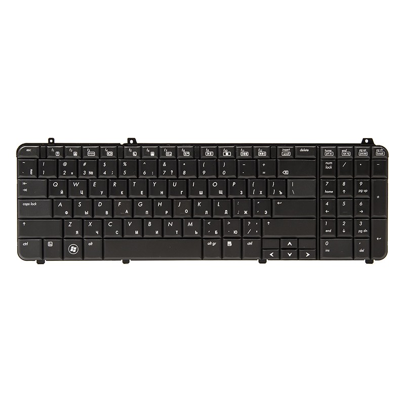 Клавіатура для ноутбука HP Pavilion DV6-1000, DV6T -1000 чорний, чорний фрейм