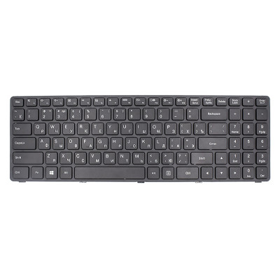 Клавіатура для ноутбука IBM/LENOVO IdeaPad 100-15IBD чорний, чорний фрейм