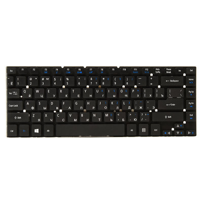 Клавіатура для ноутбука ACER Aspire 3830, 4830 чорний, без фрейму (Win 7)