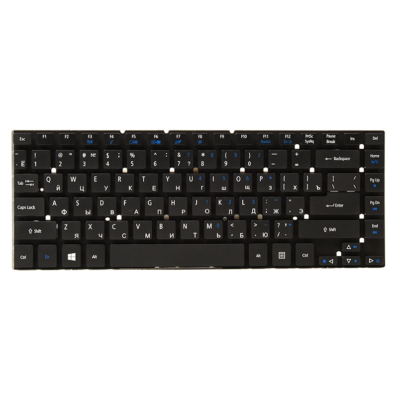 Клавіатура для ноутбука ACER Aspire 3830, 4830 чорний, без фрейму (Win 7)