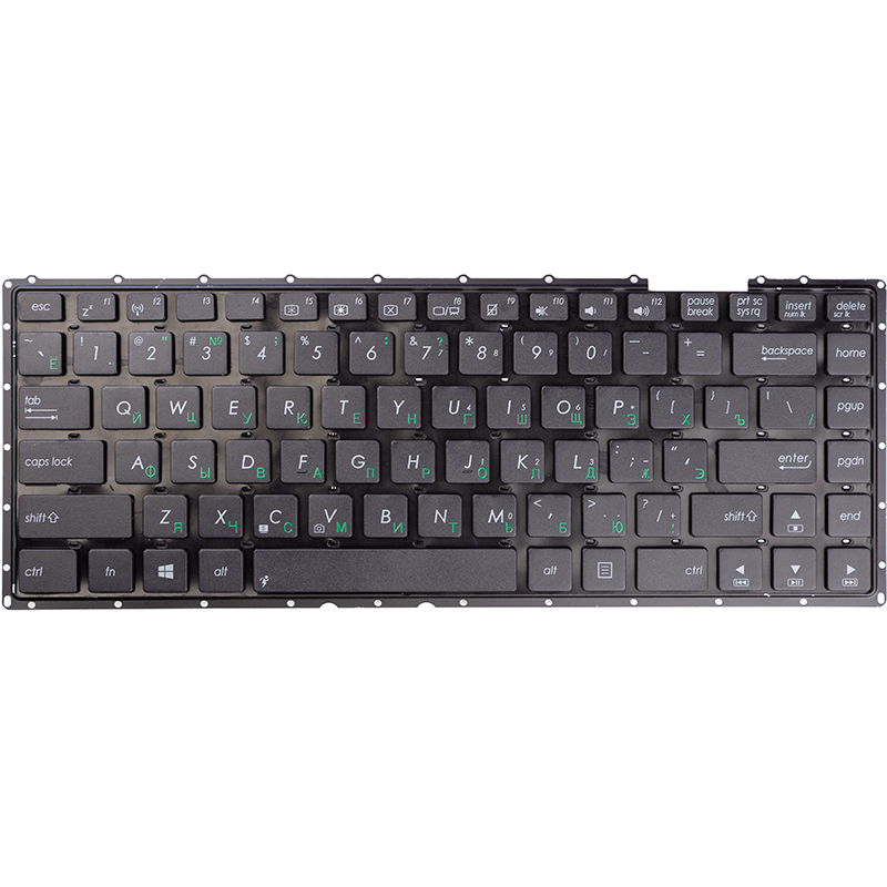 Клавіатура для ноутбука ASUS X401, X401E, чорний, без фрейму