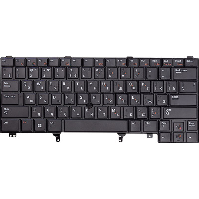 Клавіатура для ноутбука DELL Latitude E6220, E6420 чорний, TrackPoint
