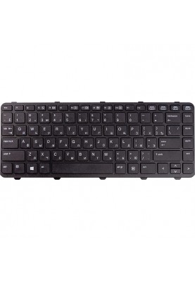 Клавiатура для ноутбука HP ProBook 430 G1 чорний, чорний фрейм