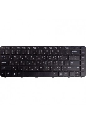 Клавiатура для ноутбука HP Probook 430 G3, 440 G3 чорний, чорний фрейм