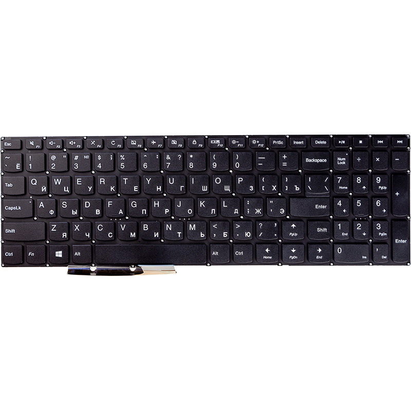 Клавiатура для ноутбука LENOVO Ideapad 310-15ABR, 310-15IAP, 310-15ISK чорний