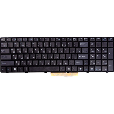 Клавiатура для ноутбука MSI GT660, A6200 чoрний, чoрний фрейм