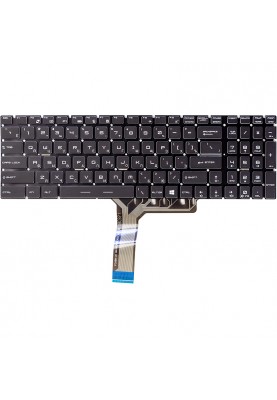Клавiатура для ноутбука MSI GT72, GS60 чoрний, підсвічування