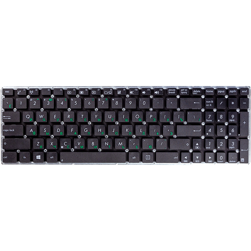 Клавiатура для ноутбука ASUS X556, X556U чoрний