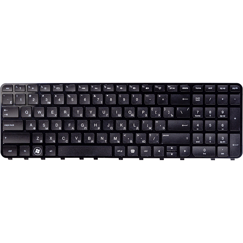 Клавiатура для ноутбука HP Envy/Pavilion M6-1000, M6-1045DX чoрний, чoрний фрейм