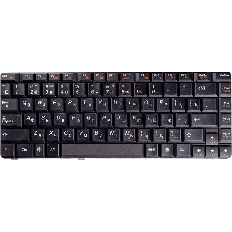 Клавiатура для ноутбука LENOVO G460, G465 чoрний