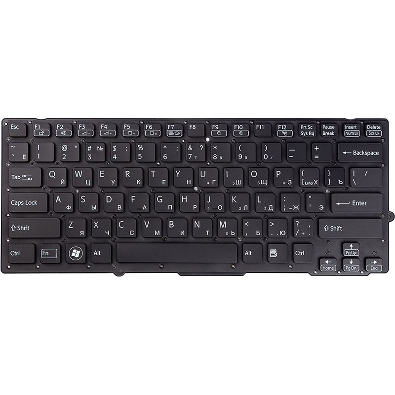 Клавiатура для ноутбука SONY Vaio VPC-SB, VPC-SA чoрний