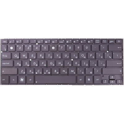 Клавіатура для ноутбука ASUS ZenBook UX32, UX32A чорний, сірий фрейм