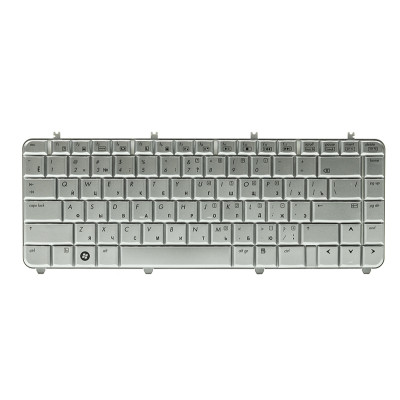 Клавiатура для ноутбука HP Pavilion DV5, DV5T, DV5-1000 сріблястий, сріблястий фрейм