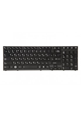 Клавiатура для ноутбука TOSHIBA Satellite A660, A665 чoрний, чoрний фрейм