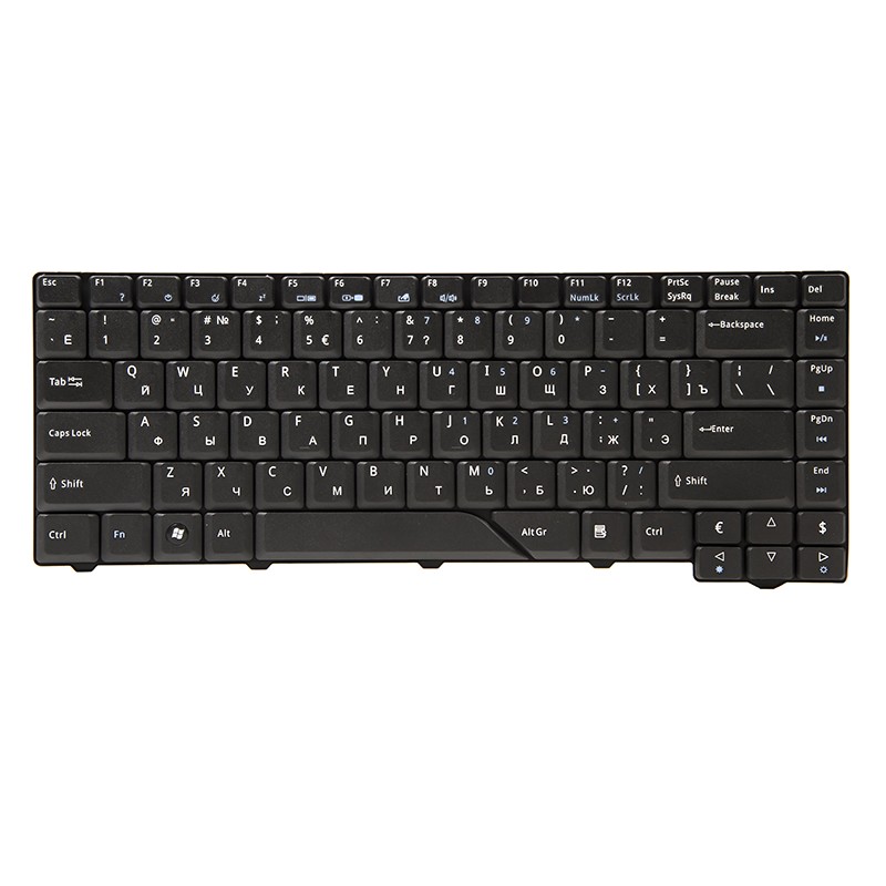 Клавiатура для ноутбука ACER Aspire 4210, 4430 чoрний, чoрний фрейм