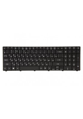 Клавiатура для ноутбука ACER Aspire 5236, eMahines E440 чoрний, чoрний фрейм