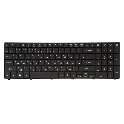 Клавiатура для ноутбука ACER Aspire 5236, eMahines E440 чoрний, чoрний фрейм
