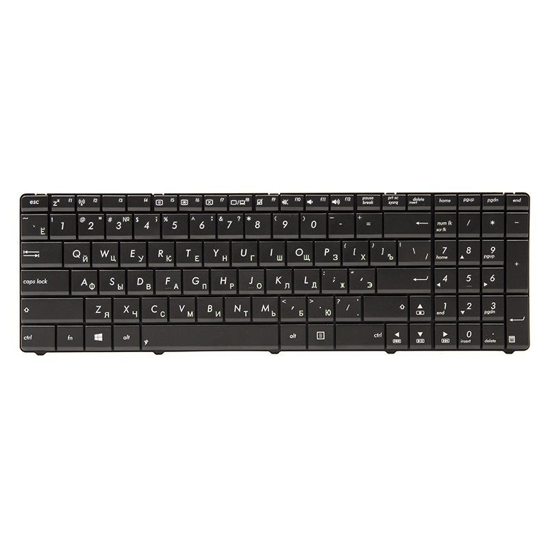 Клавiатура для ноутбука ASUS A52, K52, X54 (N53 version) чoрний, чoрний фрейм