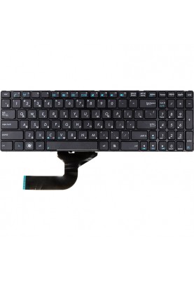 Клавiатура для ноутбука ASUS A52, K52, X54 (K52 version) чорний, чорний фрейм