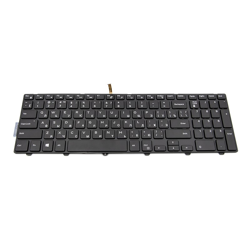 Клавiатура для ноутбука DELL Inspiron 3541, 5542 підсвічування клавiш, чoрний
