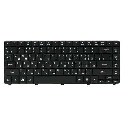 Клавiатура для ноутбука ACER Aspire 3810 чорний, чорний фрейм