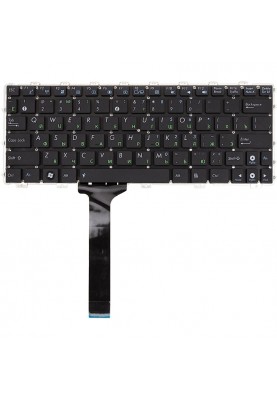 Клавiатура для ноутбука ASUS Eee PC 1015 чорний, чорний фрейм
