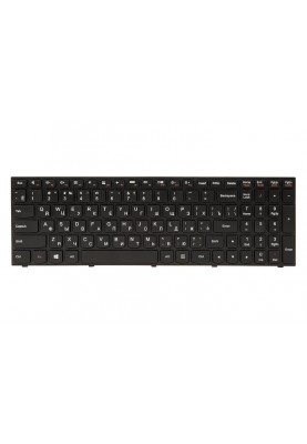 Клавiатура для ноутбука IBM/LENOVO IdeaPad G50-30 чорний, чорний фрейм