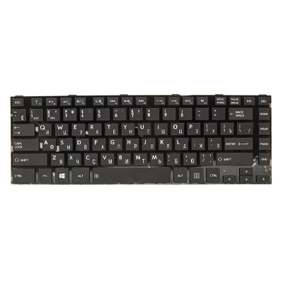 Клавiатура для ноутбука TOSHIBA Satellite C800 чорний, чорний фрейм