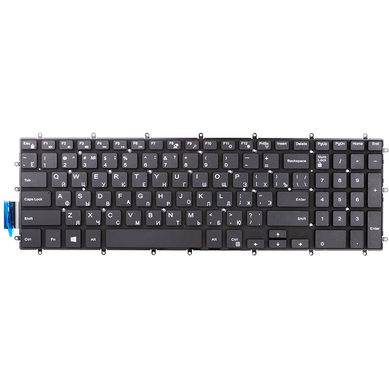 Клавіатура для ноутбука DELL Inspiron 15 7566 чорний, без фрейму