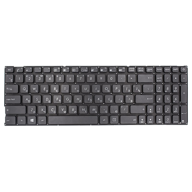 Клавiатура для ноутбука ASUS X541 series чорний, без фрейма