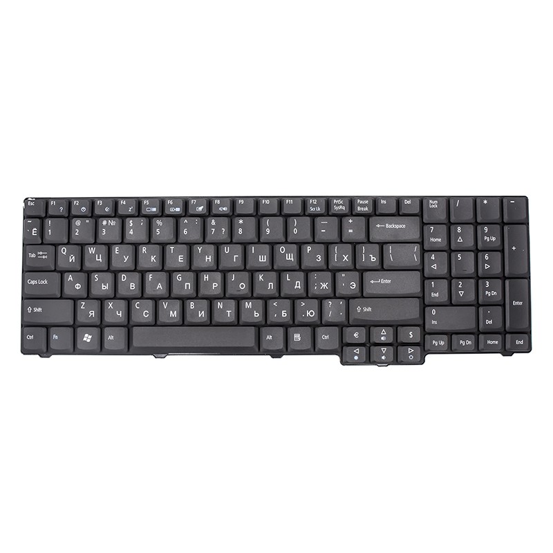 Клавiатура для ноутбука ACER Aspire 6530, eMachines E528 чорний, без фрейма