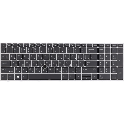 Клавіатура для ноутбука HP Zbook 15 G5 чорна, без фрейму, підсвітка