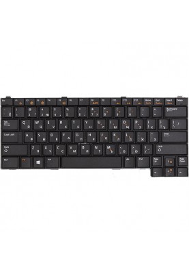 Клавіатура для ноутбука DELL Latitude E5420, E6420 чорна, чорний фрейм