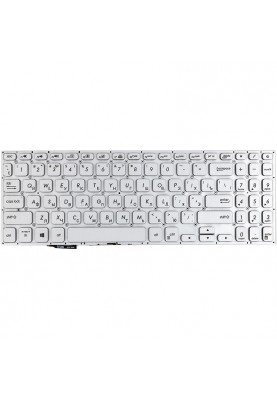 Клавіатура для ноутбука ASUS Vivobook S15 S530U біла, без фрейму, підсвітка