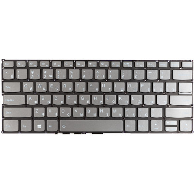 Клавіатура для ноутбука LENOVO IdeaPad 530S-14ARR чорна, без фрейму, підсвітка