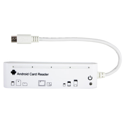 Кардрідер MicroUSB PowerPlant KD000OT0440 White