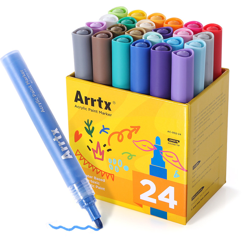 Акрилові маркери Arrtx 24 кольори (AC-002-24)