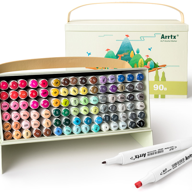 Спиртові маркери Arrtx Alp ASM-0290B 90 кольорів