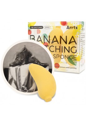 Спонж Arrtx Banana для растушевки эскизов 3 шт.