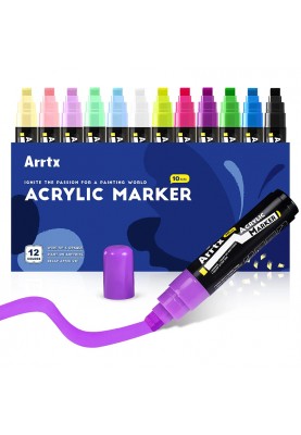 Акрилові маркери Arrtx AACM-0510-12A, 12 кольорів
